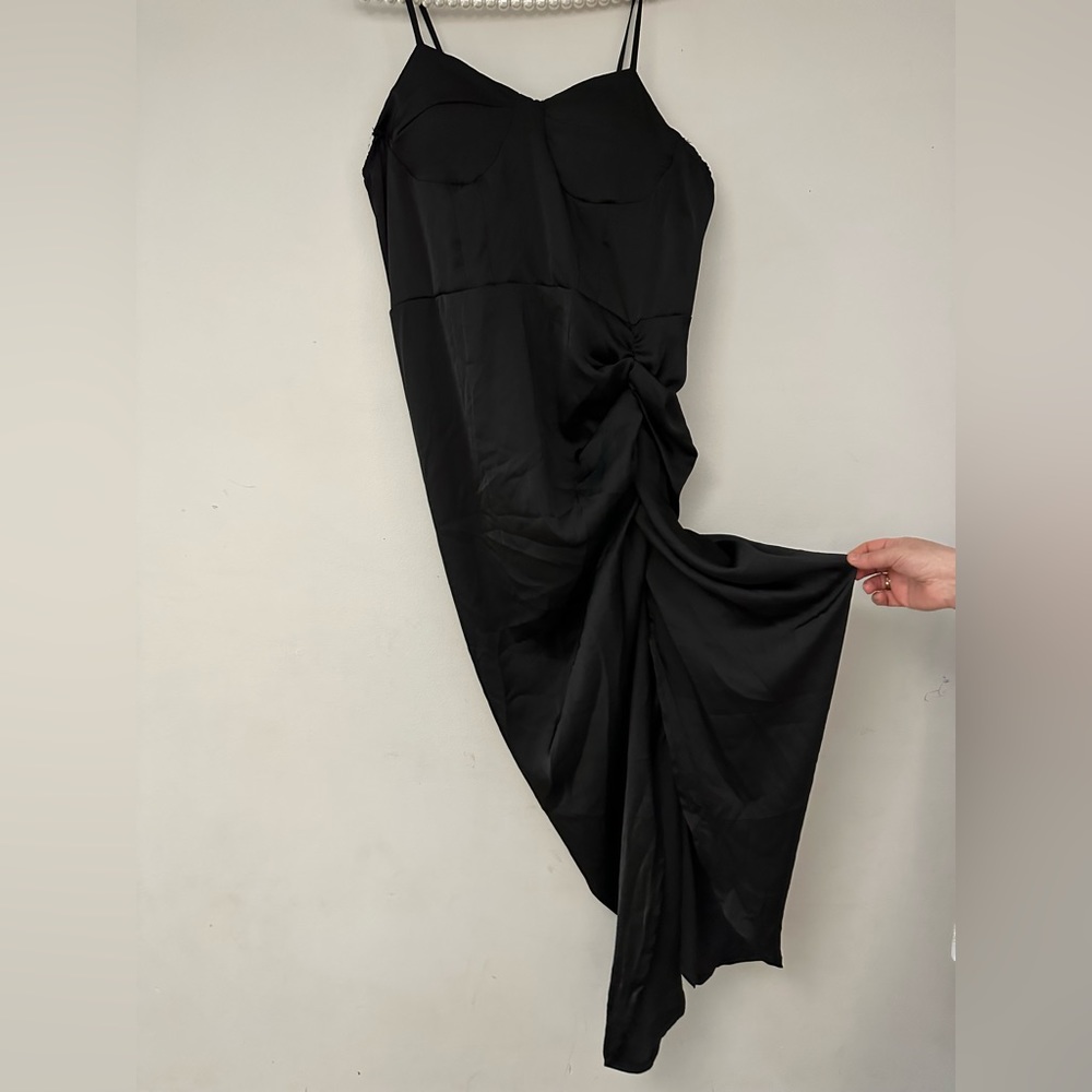 NEW Plus Size Maxi Satin Dress